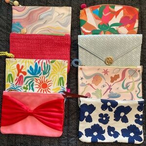 Ipsy Colorful Cosmetic Bags Set
